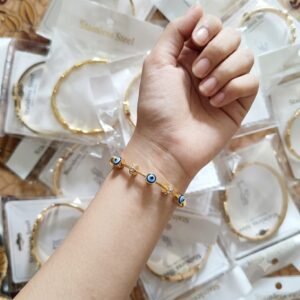 Anti Tarnish Evil Eye Bracelet